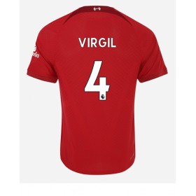 Herren Fußballbekleidung Liverpool Virgil van Dijk #4 Heimtrikot 2022-23 Kurzarm